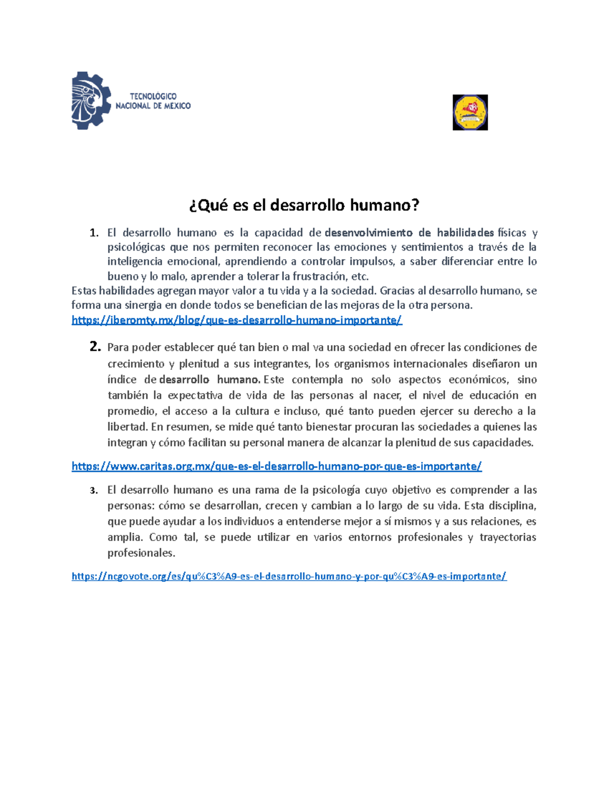 Qué es el desarrollo humano - ¿Qué es el desarrollo humano? El