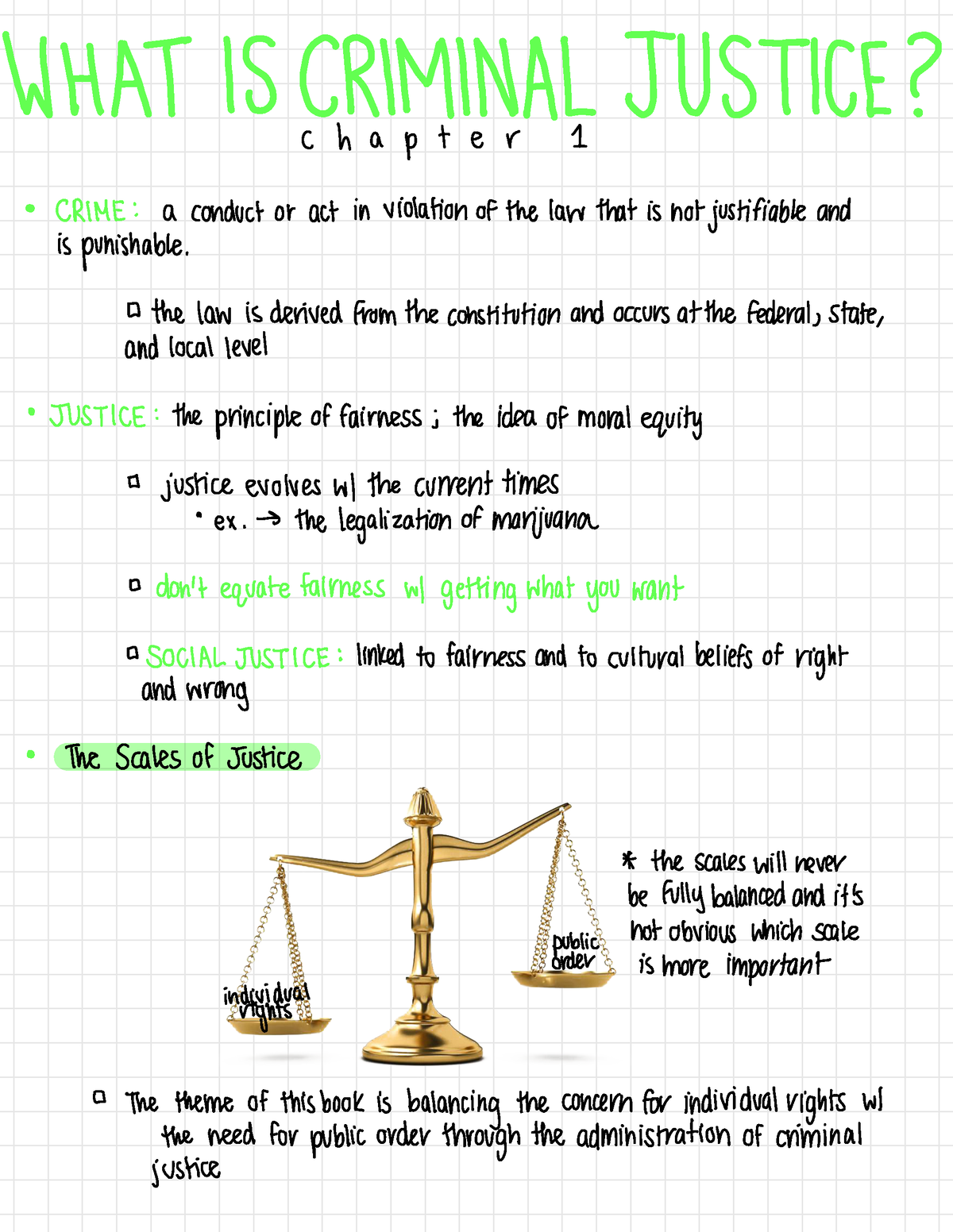 Introduction To Criminal Justice - CH. 1 Notes - WHAT IS CRIMINAL ...