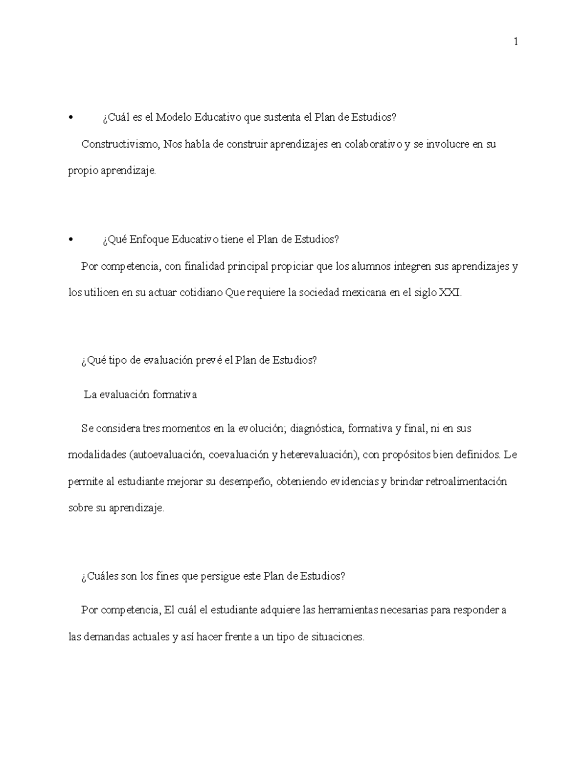 PLAN 2011 - Se trata de un resumen del plan 2011, con preguntas ...