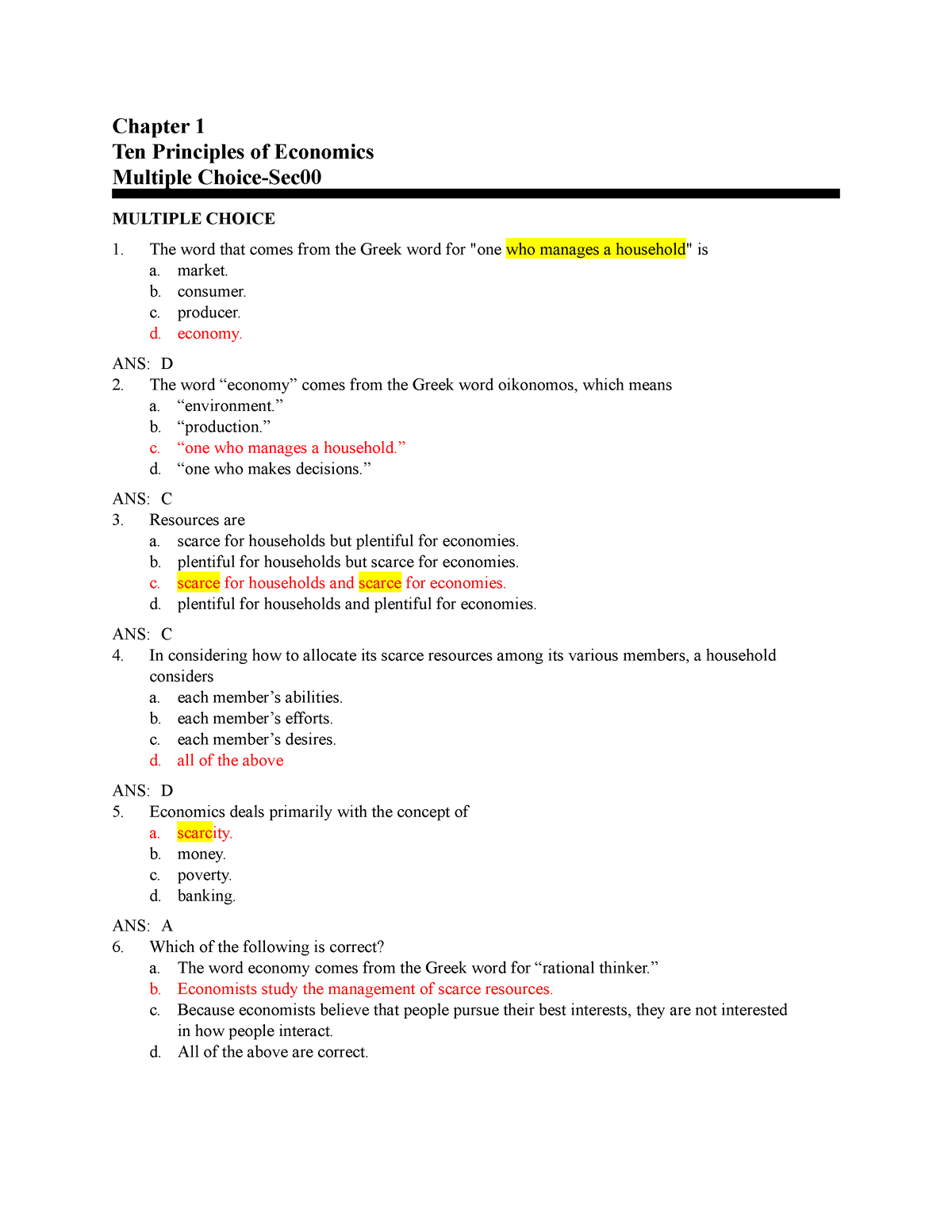 ECO 111 Chapter 1 Final Testbank - Chapter 1 Ten Principles Of ...