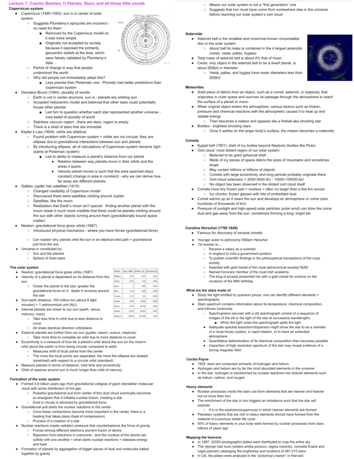 Part 2 Notes - Astronomy 2022A/B - Studocu