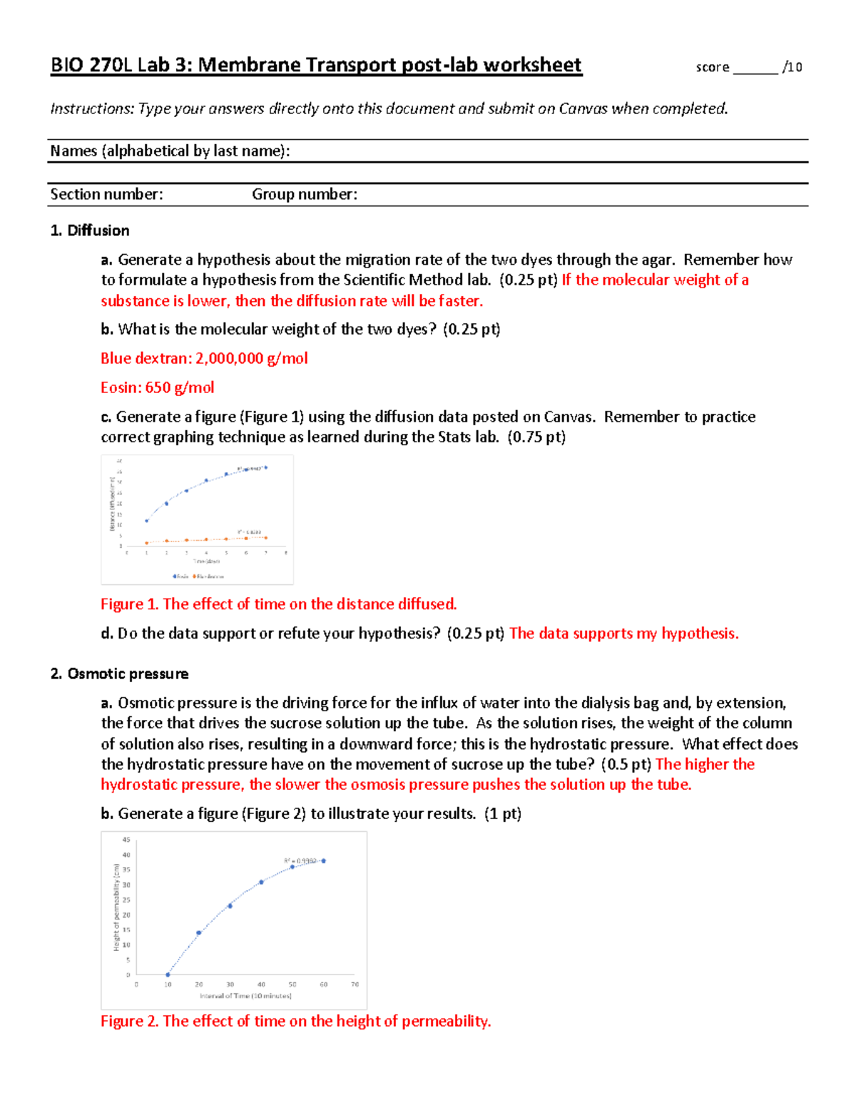 Lab+3+Membrane+Transport+post-lab+worksheet - BIO 270L Lab 3: Membrane ...
