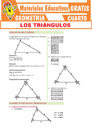 Triangulos para Segundo Grado de Secundaria - DEFINICIÓN Es la figura ...