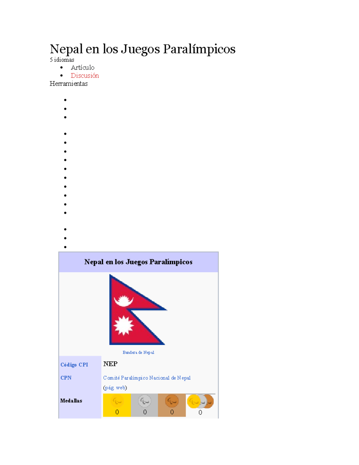 Nepal en los Juegos Paralímpicos Nepal en los Juegos Paralímpicos 5