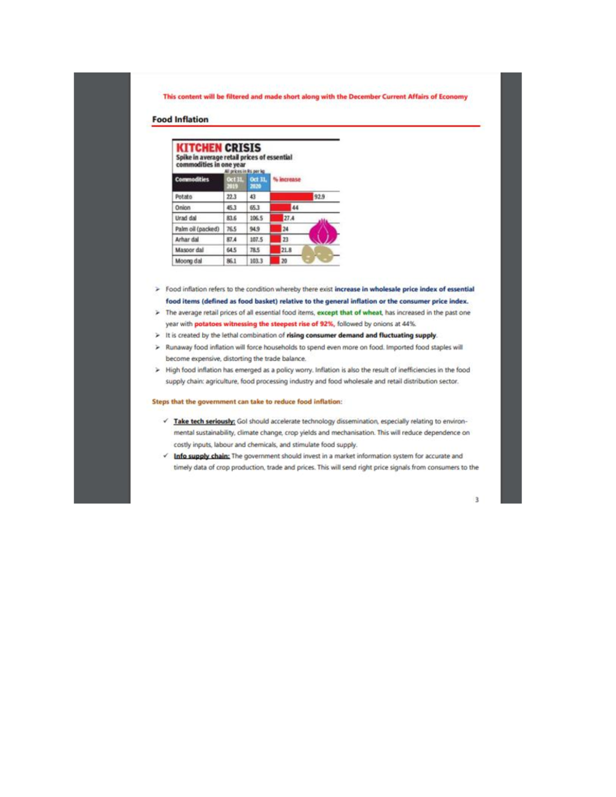 Pdf-3 - economy notes - Central Themes In Indian Economy - Studocu