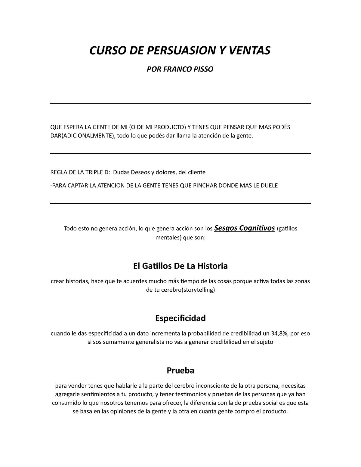 Curso De Persuasion Y Ventas Curso De Persuasion Y Ventas Por Franco Pisso Que Espera La Gente