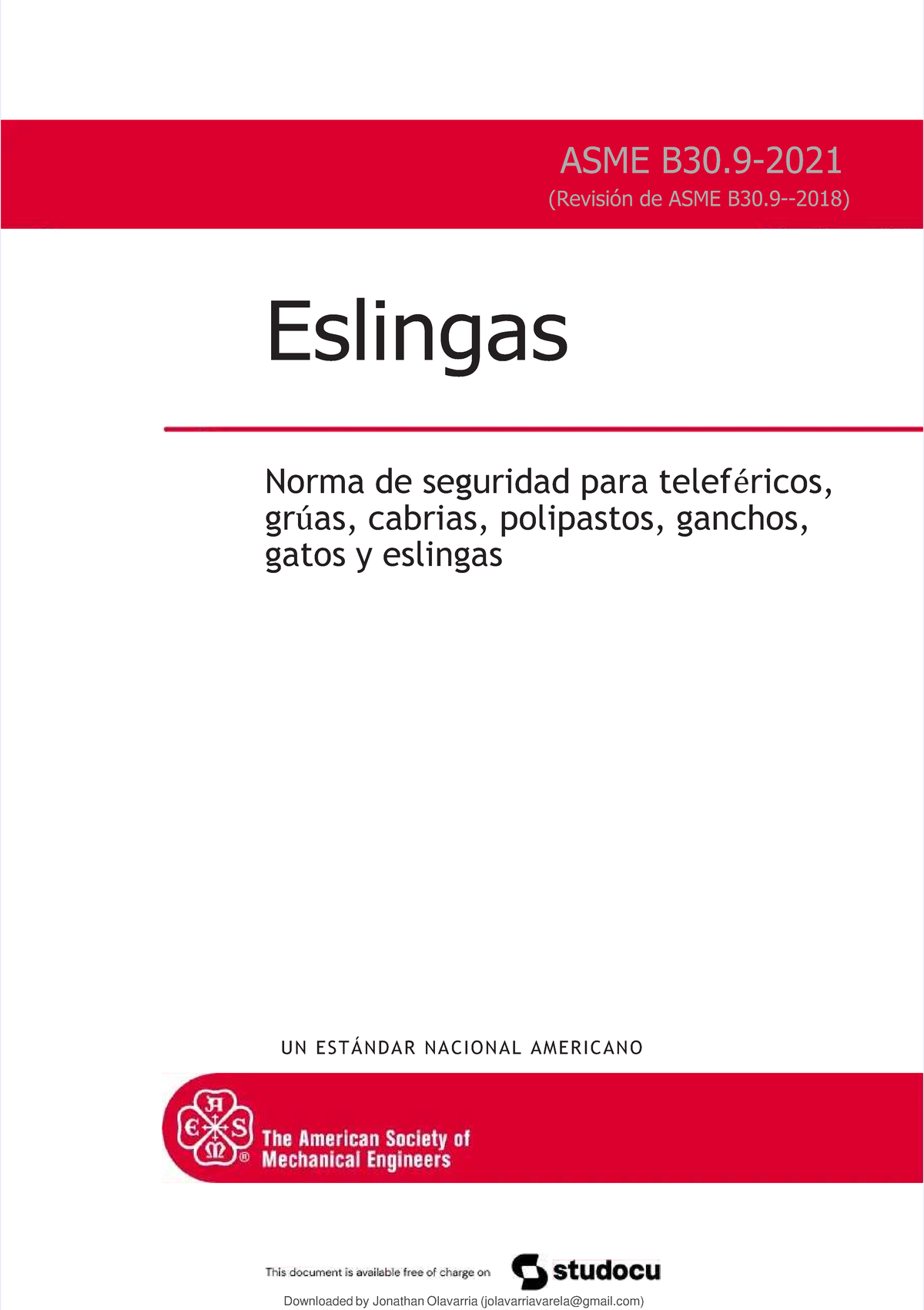 ASME B30.9 NORMA PARA ESLINGAS - EslingasEslingas Norma De Seguridad ...