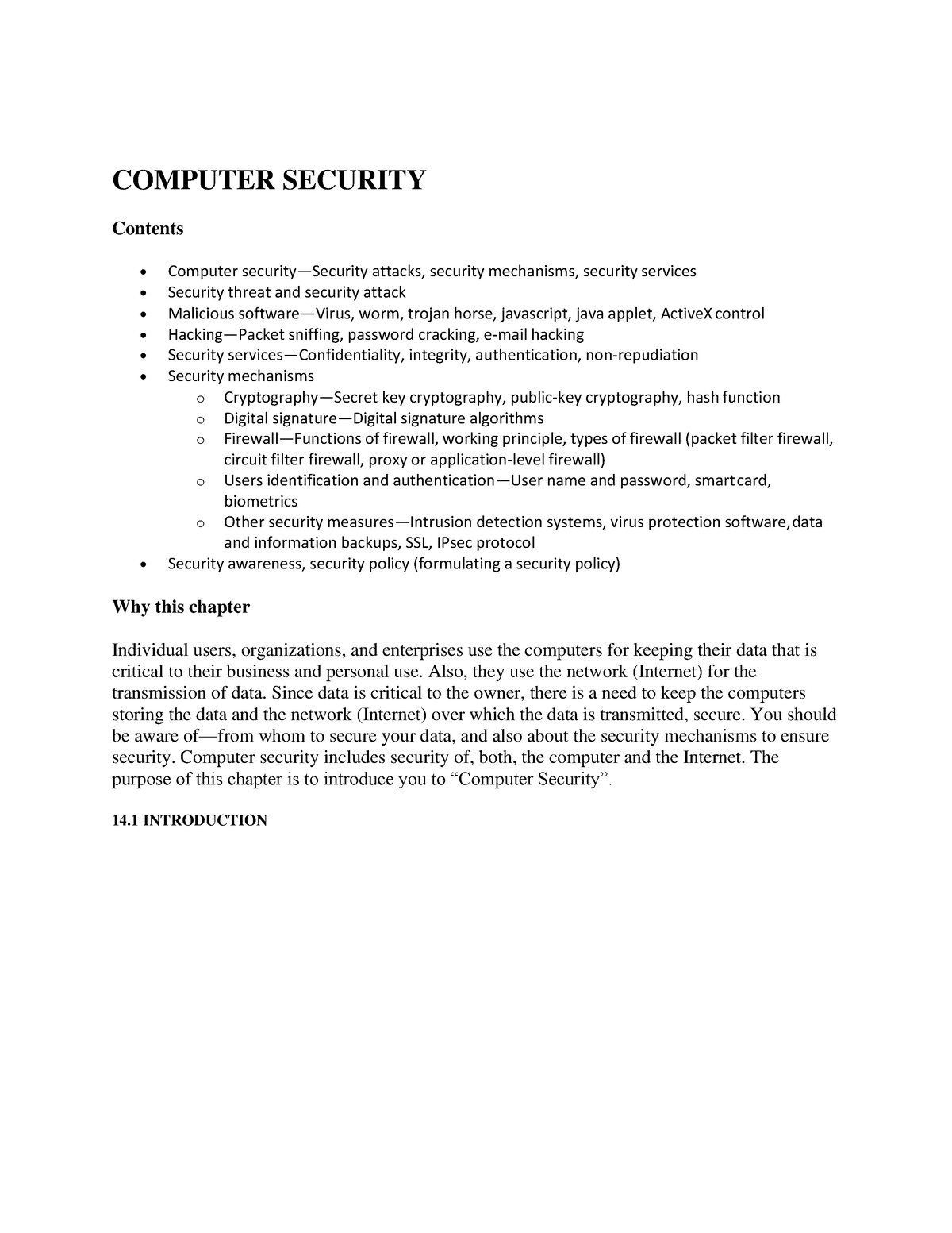 computer security term paper topics