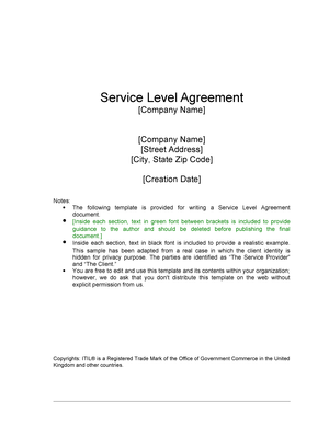 1792 Service Level Agreement State And Local Government Studocu