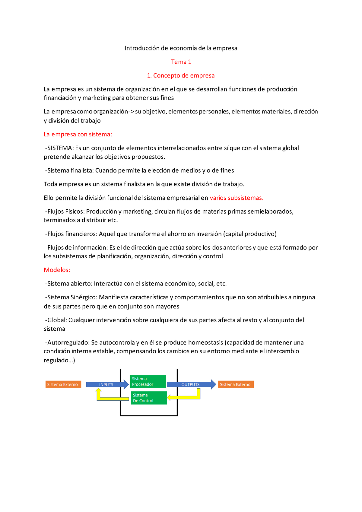 Resumen Introduccion Economia De La Empresa - Introducción De Economía ...