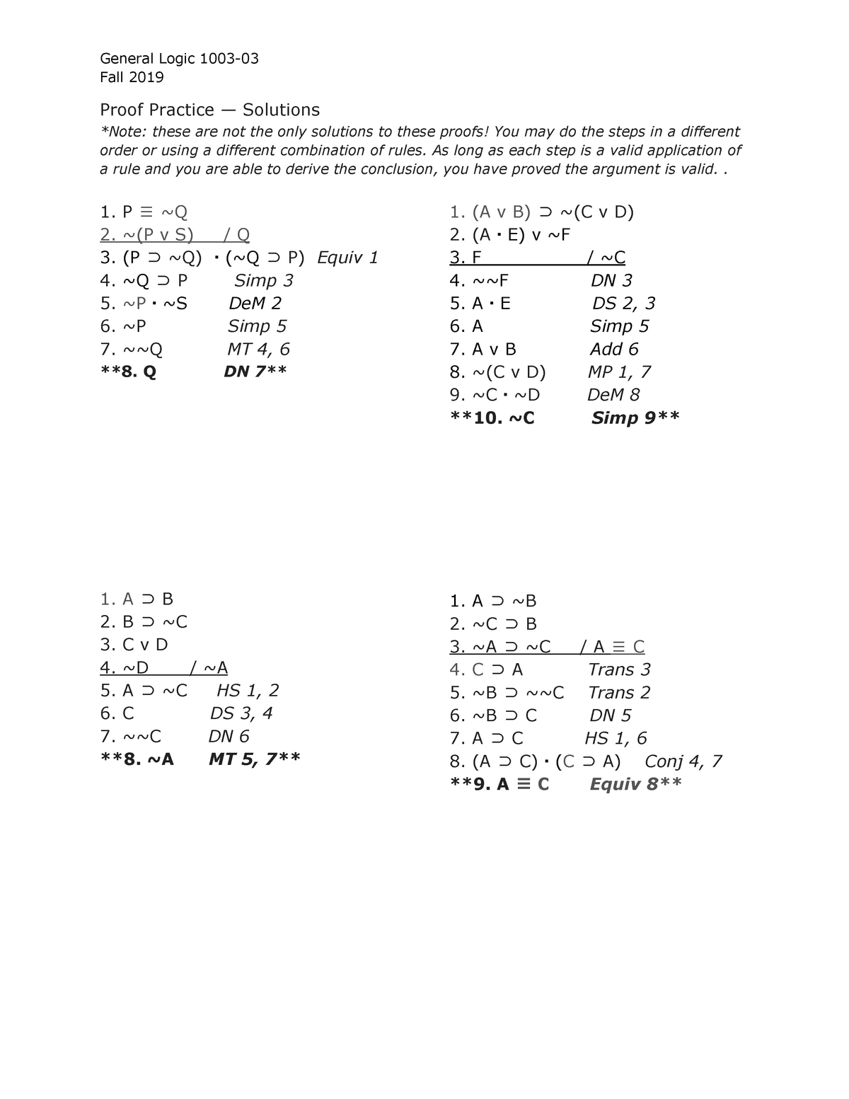 propositional-logic-proofs-practice-general-logic-1003-fall-2019-proof-practice-solutions