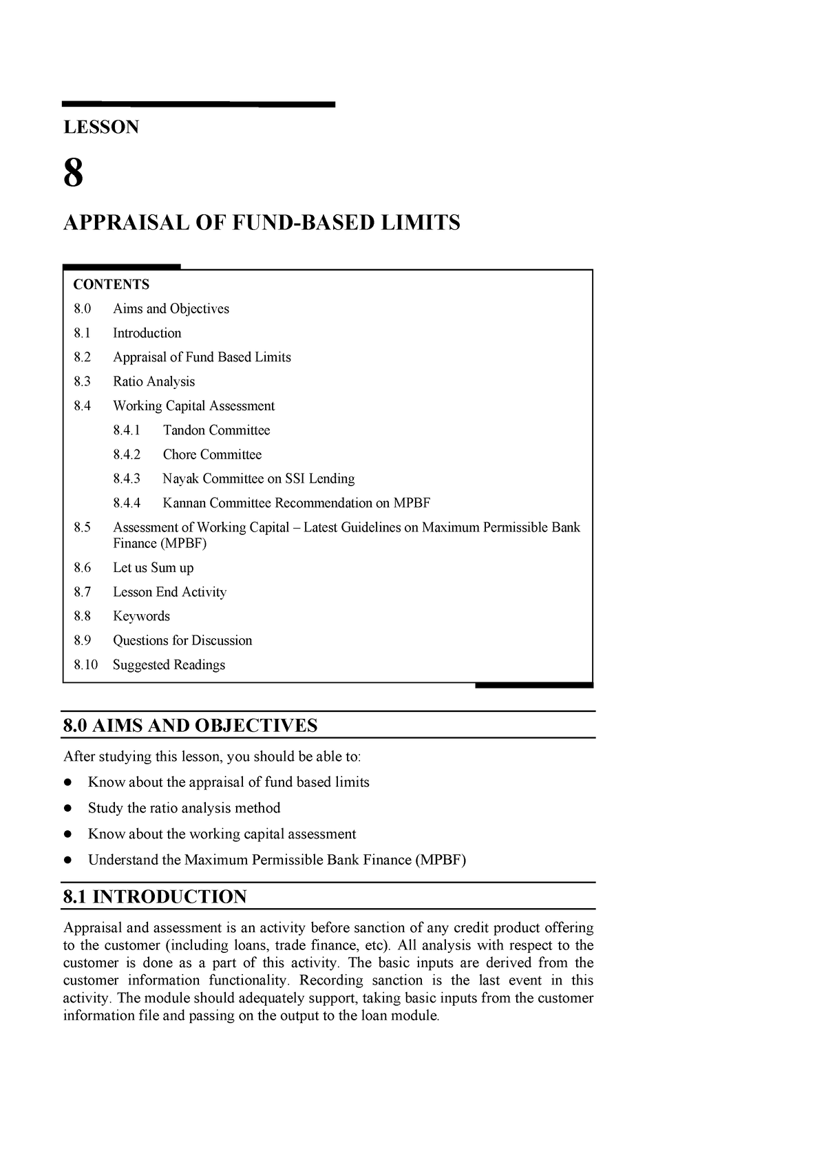 appraisal-of-fund-based-limits-lesson-appraisal-of-fund-based-limits