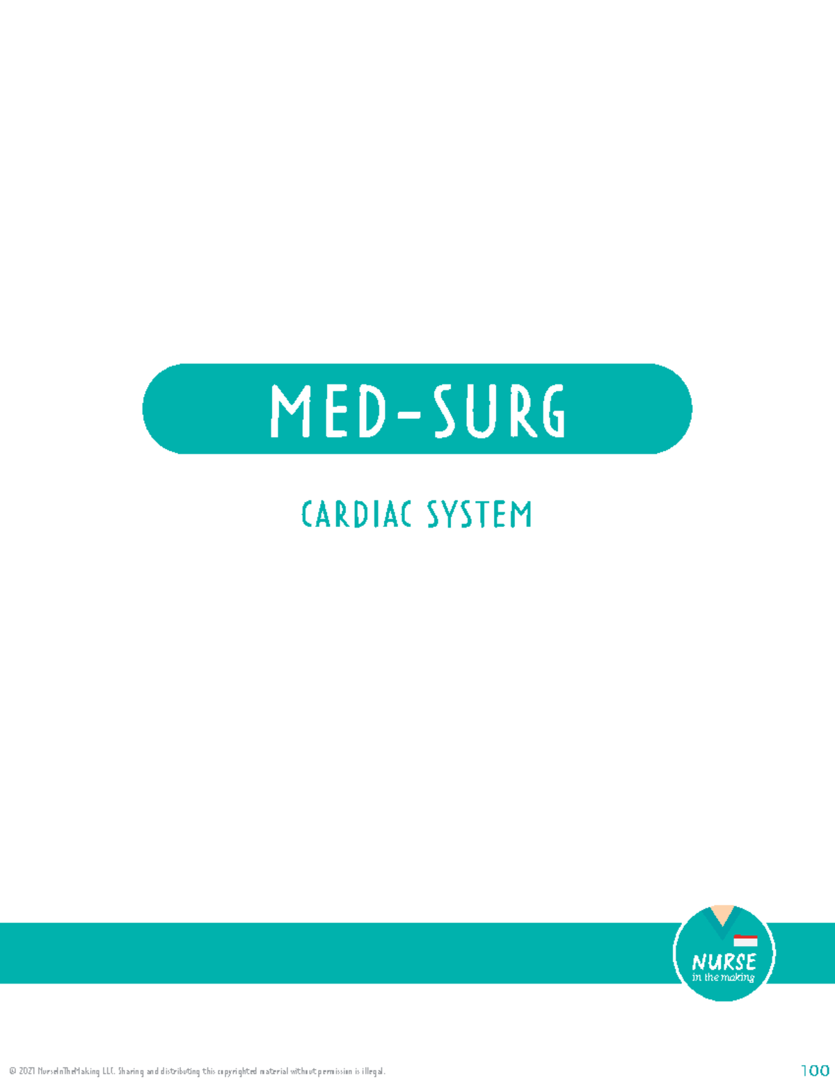 Cardiac Med Surg - Lecture notes - MED-SURG in the making CARDIAC