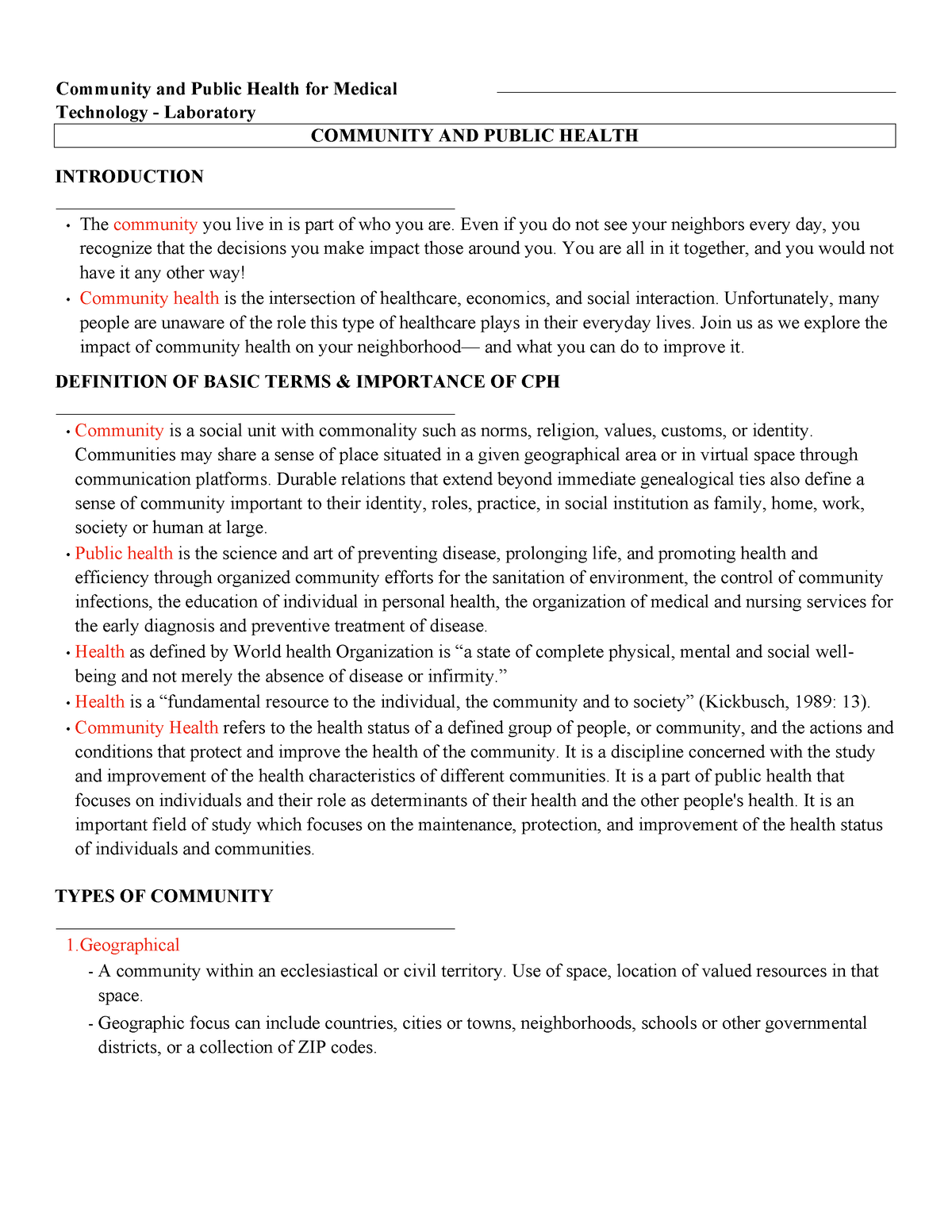 LECTURES IN MEDICAL TECHNOLOGY Medical Technology StuDocu