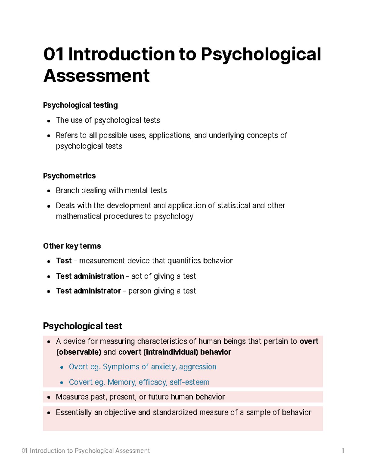 what is psychological assessment essay