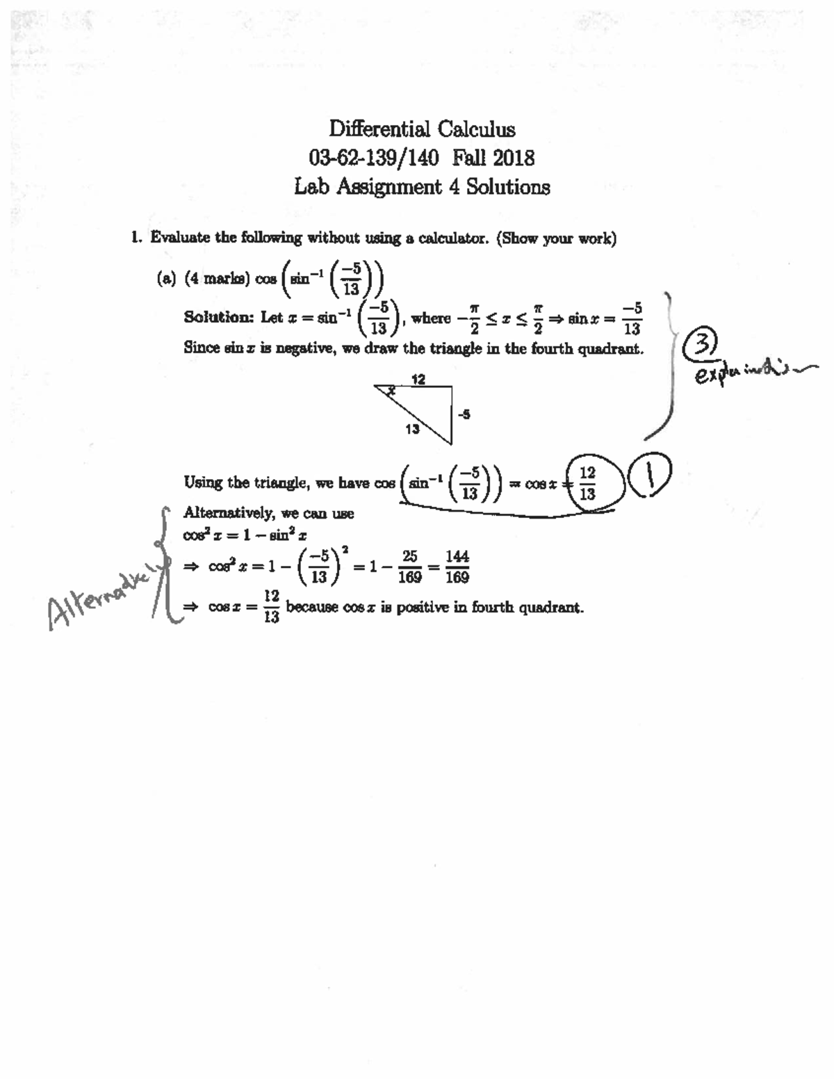 Dif Calc Lab 4 - Week 4 - MATH 140 - Studocu