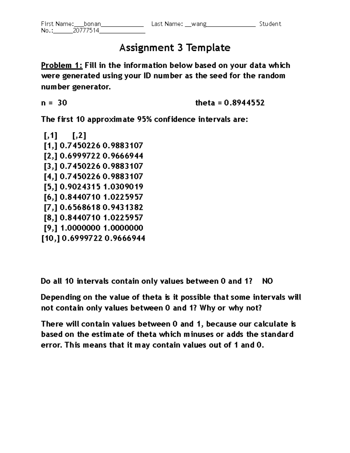 Assignment 3 Template - No.:20777514________ Assignment 3 Template ...