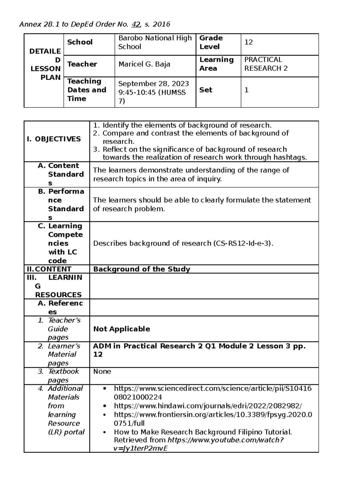 CO-1-Detailed-Lesson-Plan-for-Demo- Latest - Annex 2B to DepEd Order No ...