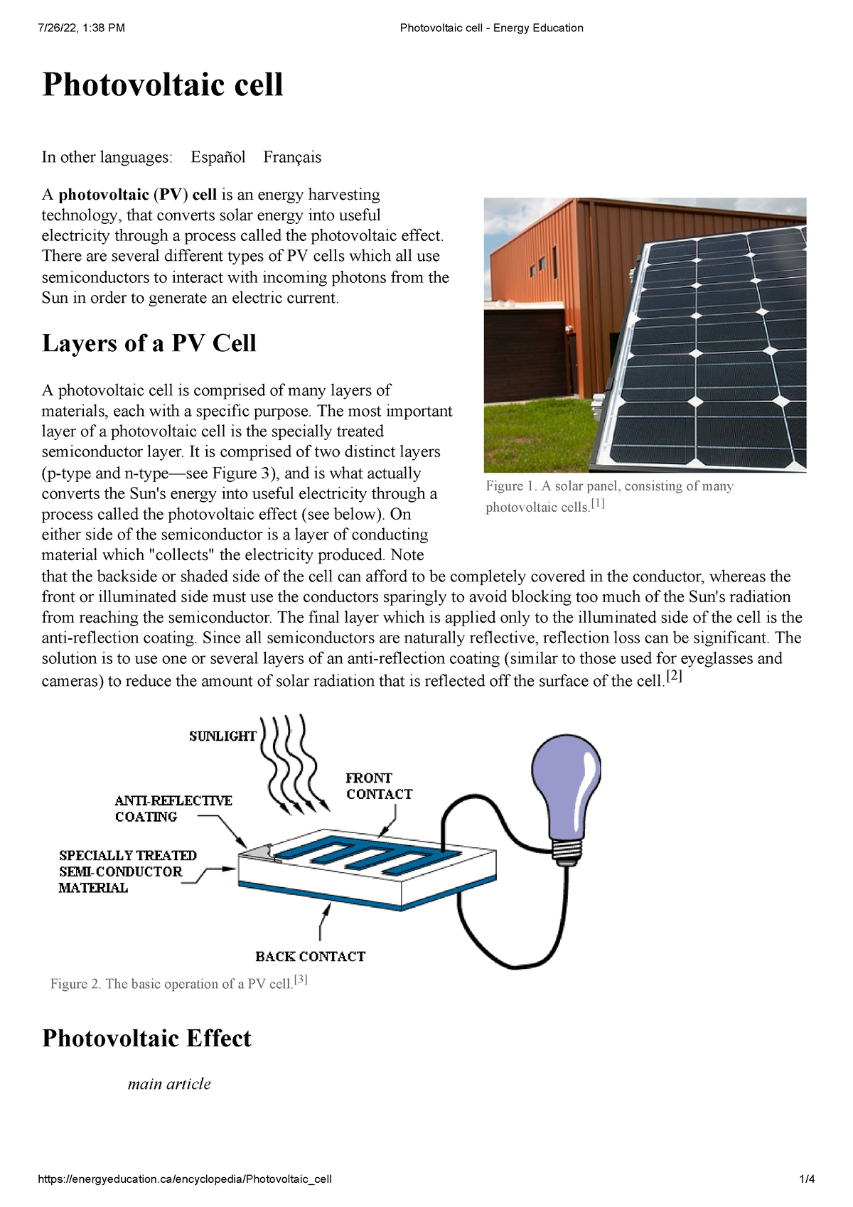 case study photovoltaic cells answer key