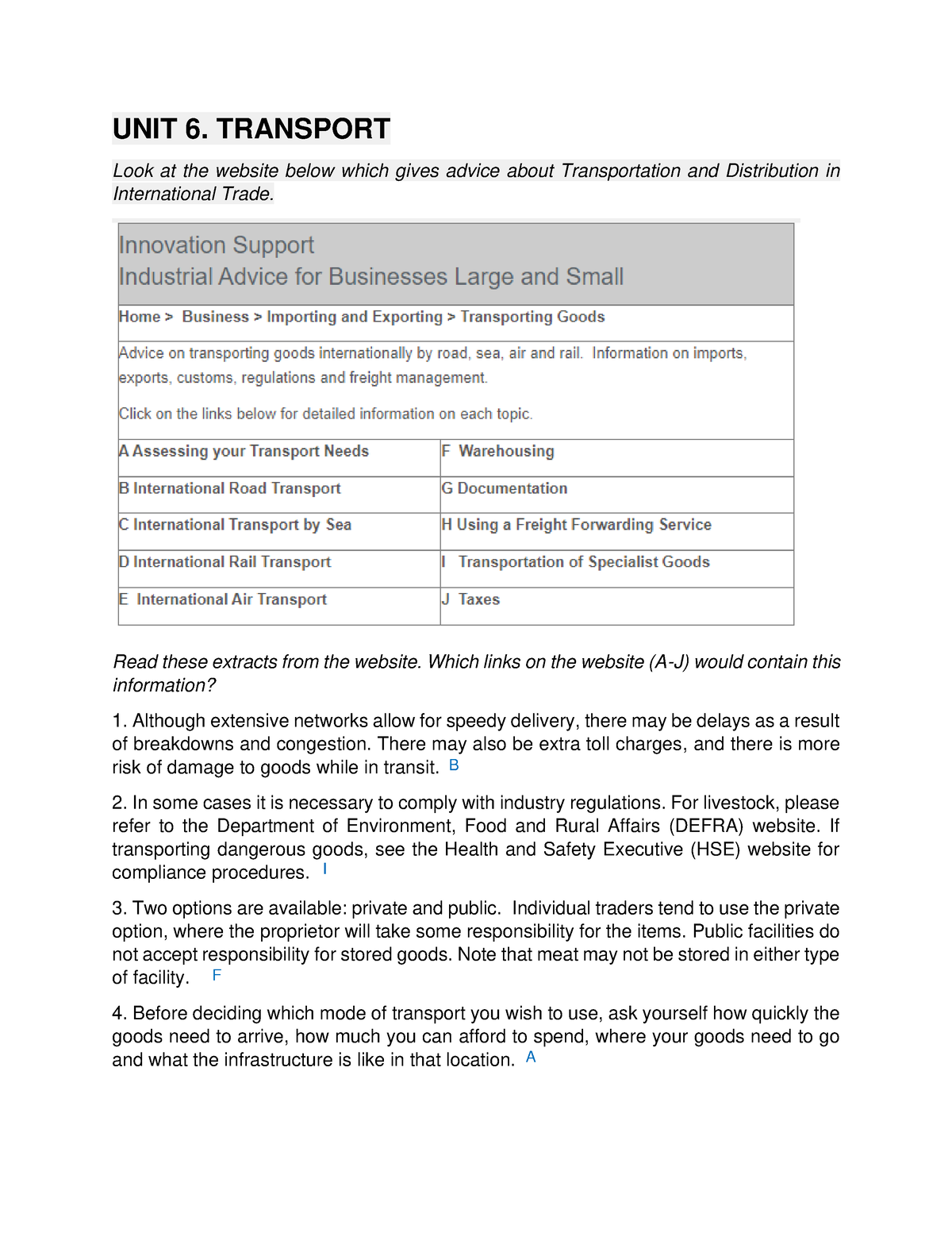 metro flyer case study unit 6 answers