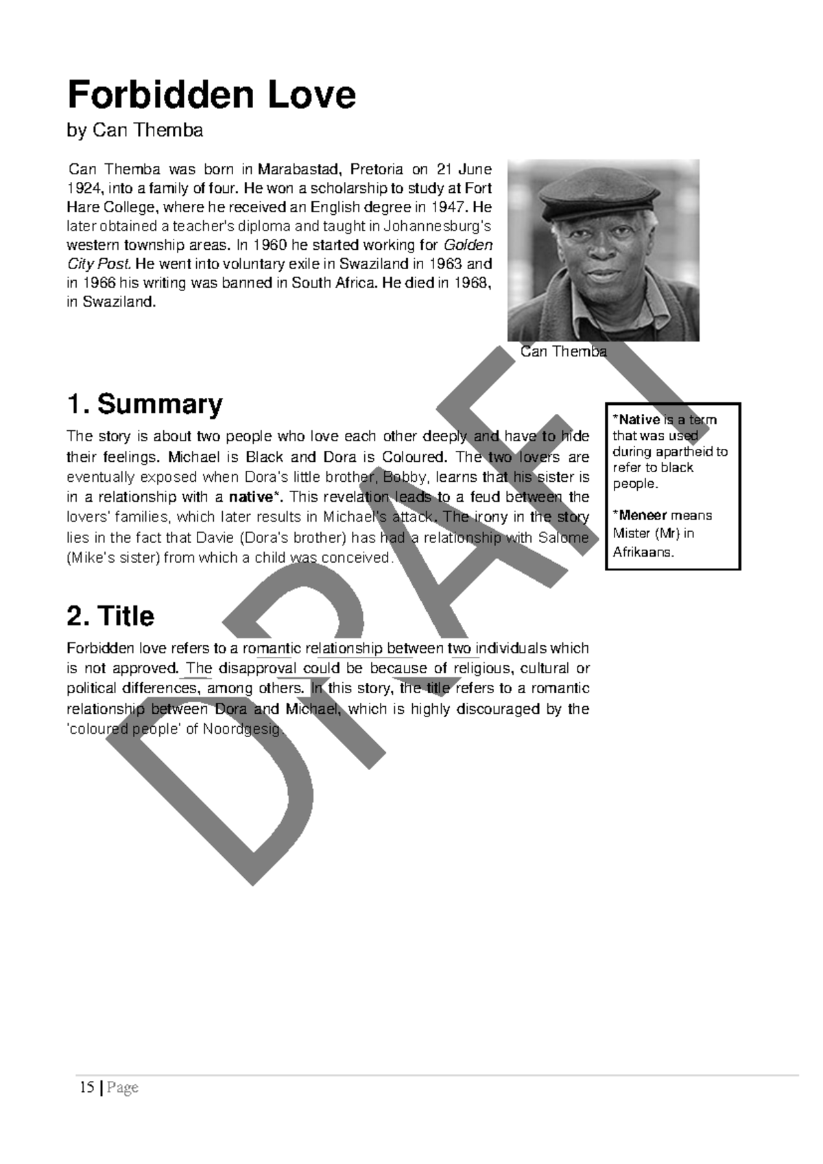 english-fal-short-stories-forbidden-love-by-can-themba-can-themba-was