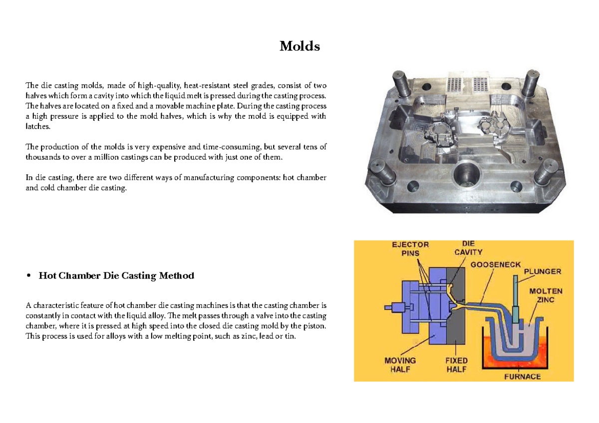 Mold+costing - This pdf contains about die casting, hot and cold ...