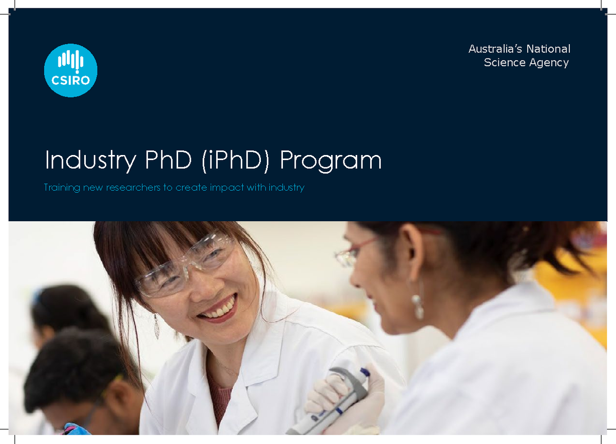 CSIRO Industry PhD Program - Australia’s National Science Agency ...