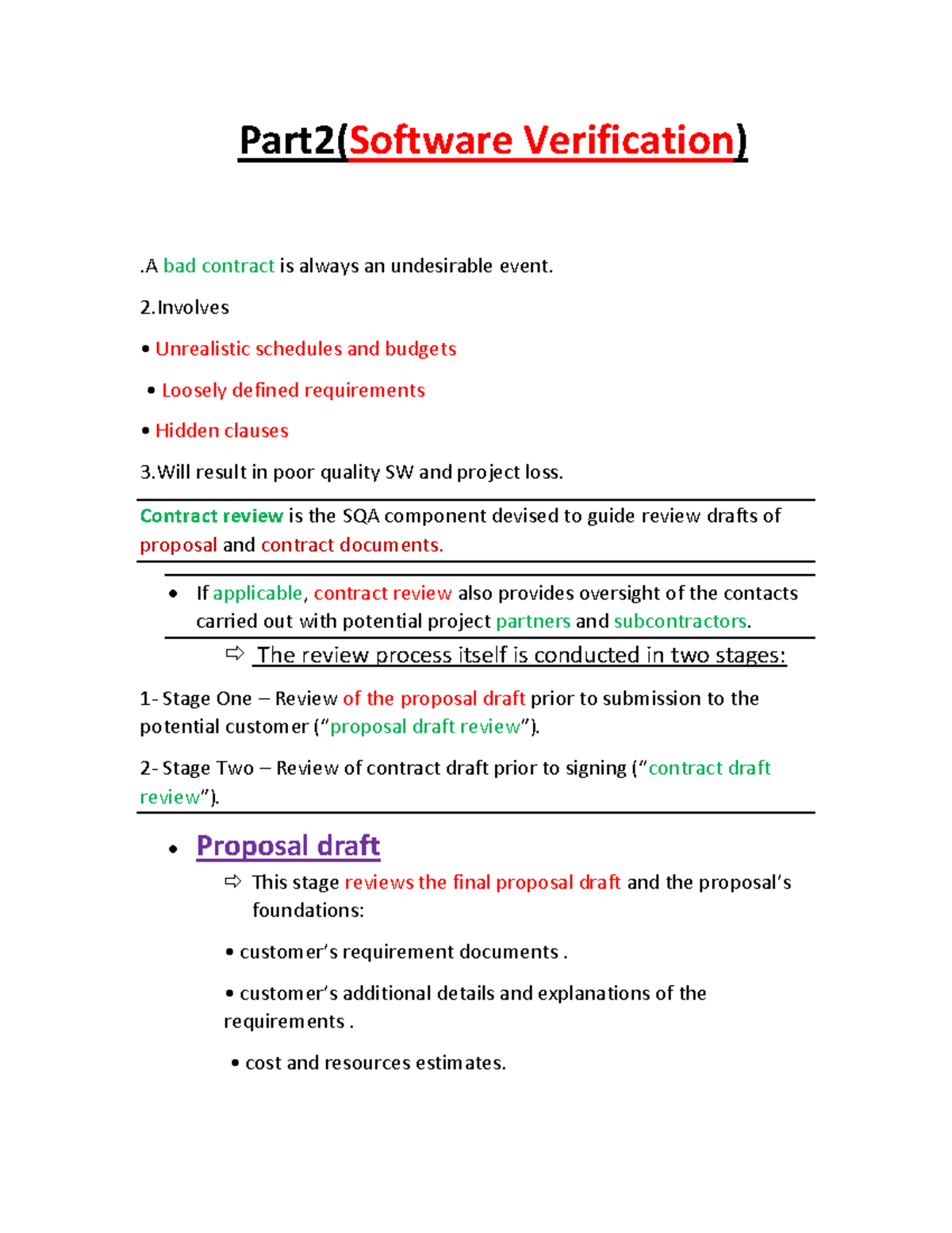 Part2(Software Vertifaction) - A bad contract is always an undesirable ...