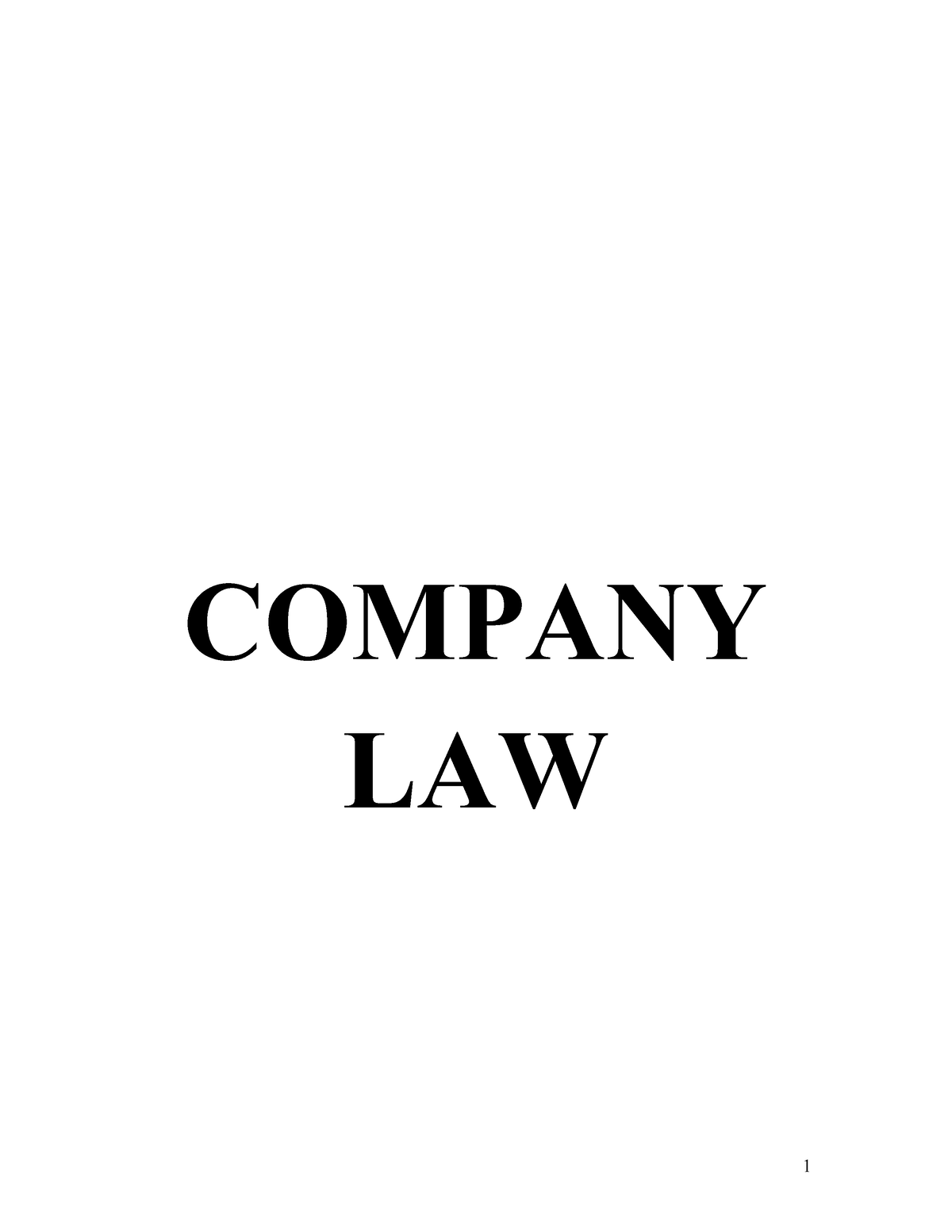 company-law-notes-company-law-table-of-contents-promoters-and-studocu