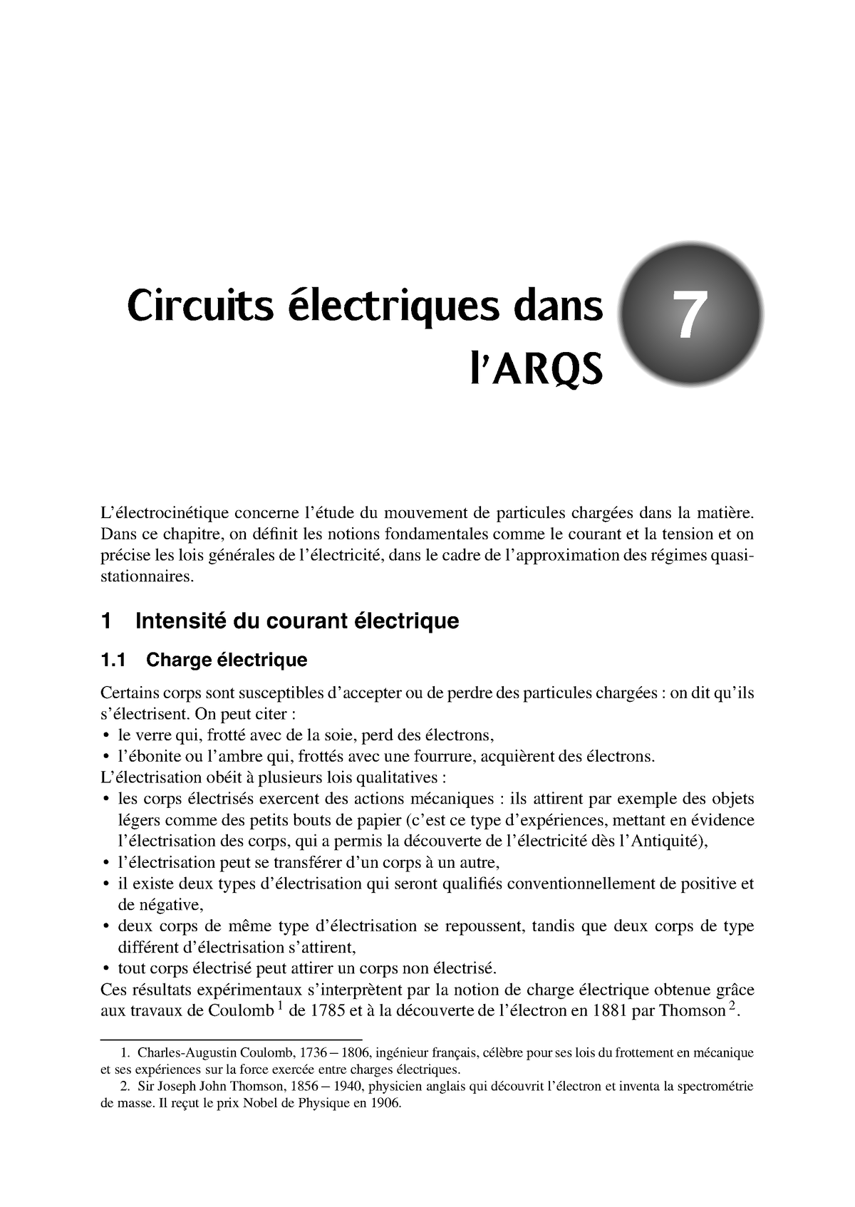 Circuits Electriques Dans L Arqs - 7 ! L’électrocinétique Concerne L ...