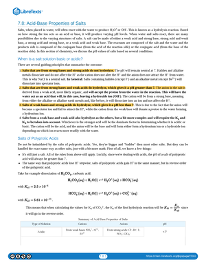 CHEM 200 Chapter 15 Acid-Base Equilibria - 15 Solutions Of Acids Or ...