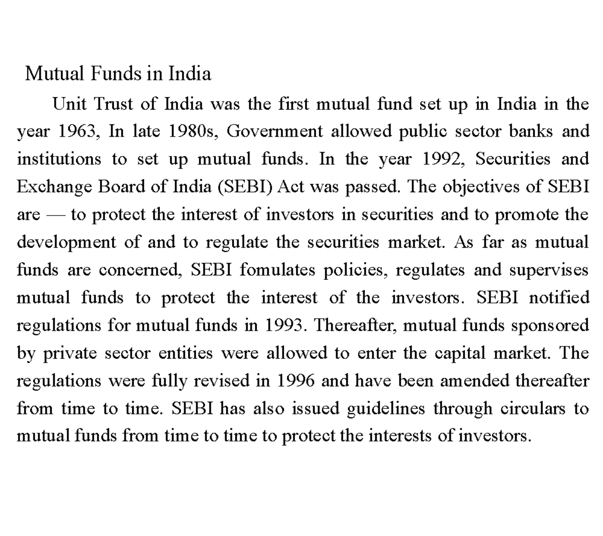 What Is The Role Of Securities And Exchange Board Of India In The Indian Securities Market