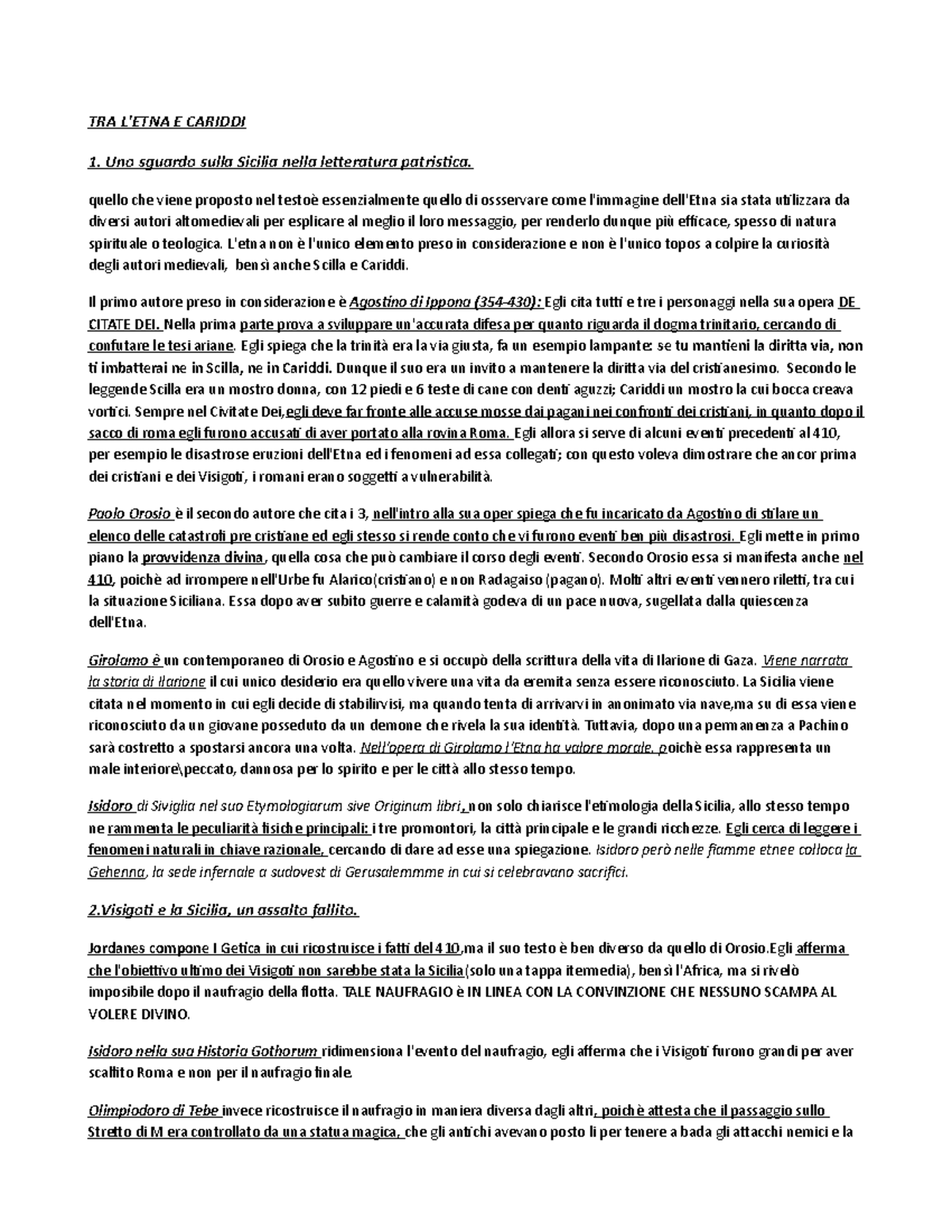 Tra l'Etna e Cariddi. La Sicilia nell'immaginario altomedievale TRA L'ETNA E CARIDDI 1. Uno Tra l'Etna e Cariddi. La Sicilia nell'immaginario altomedievale TRA L'ETNA E CARIDDI 1. Uno