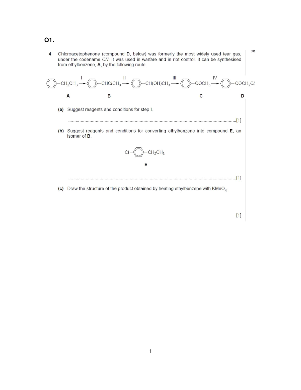 Benzene And Its Compounds QP - Studocu