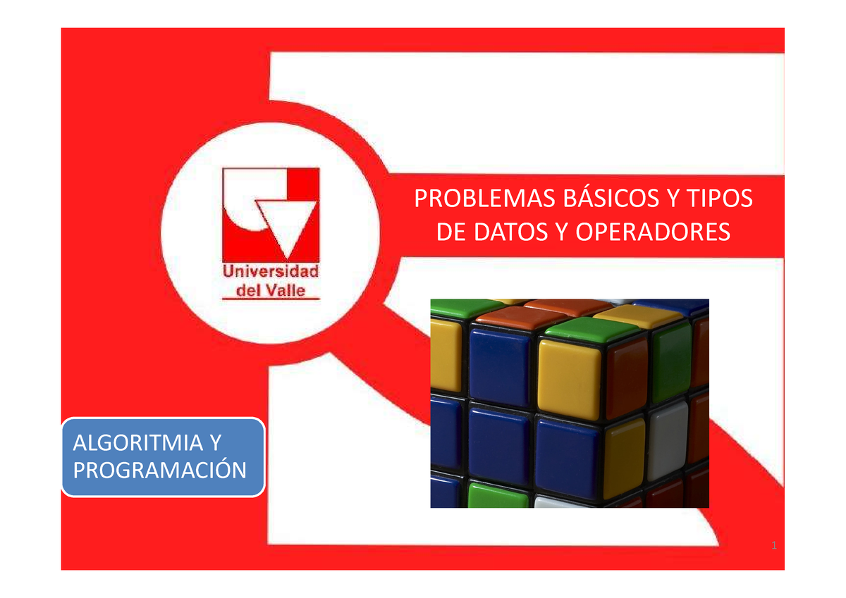 Clase B Tipos De Solucion Datos Y Operadores Problemas B Sicos Y Tipos De Datos Y