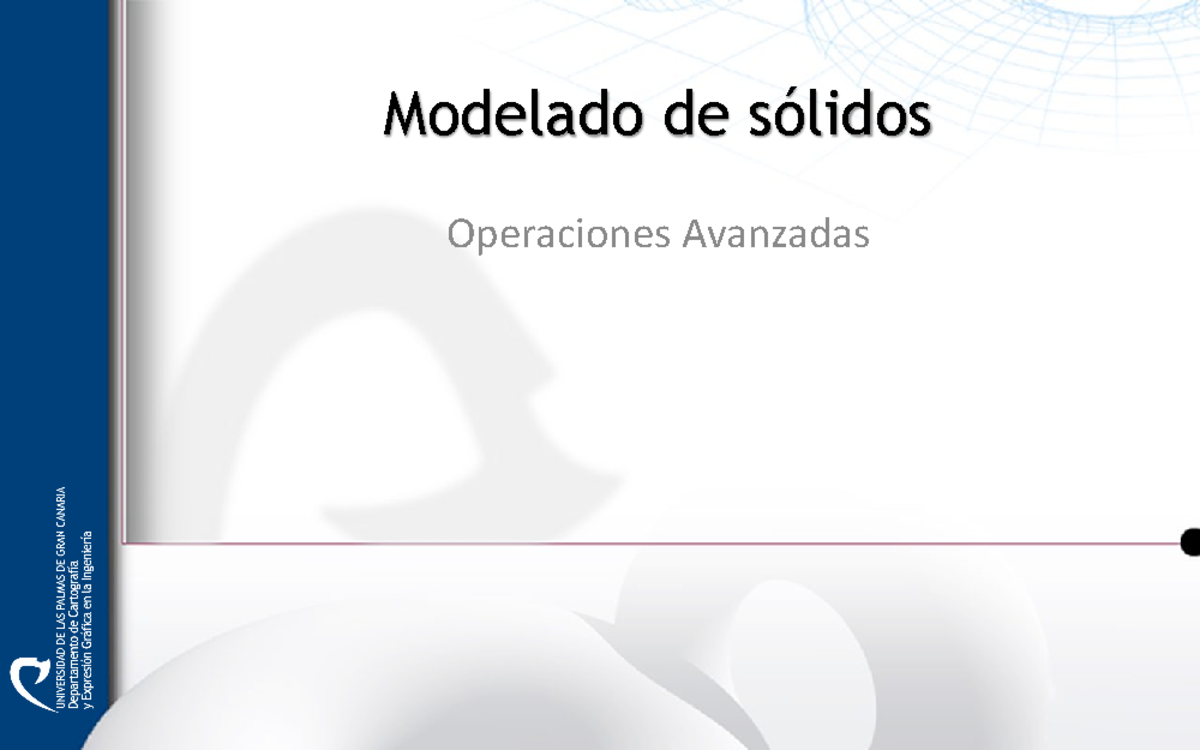 Operaciones Avanzadas de Modelado con ejercicios - Modelado de sólidos