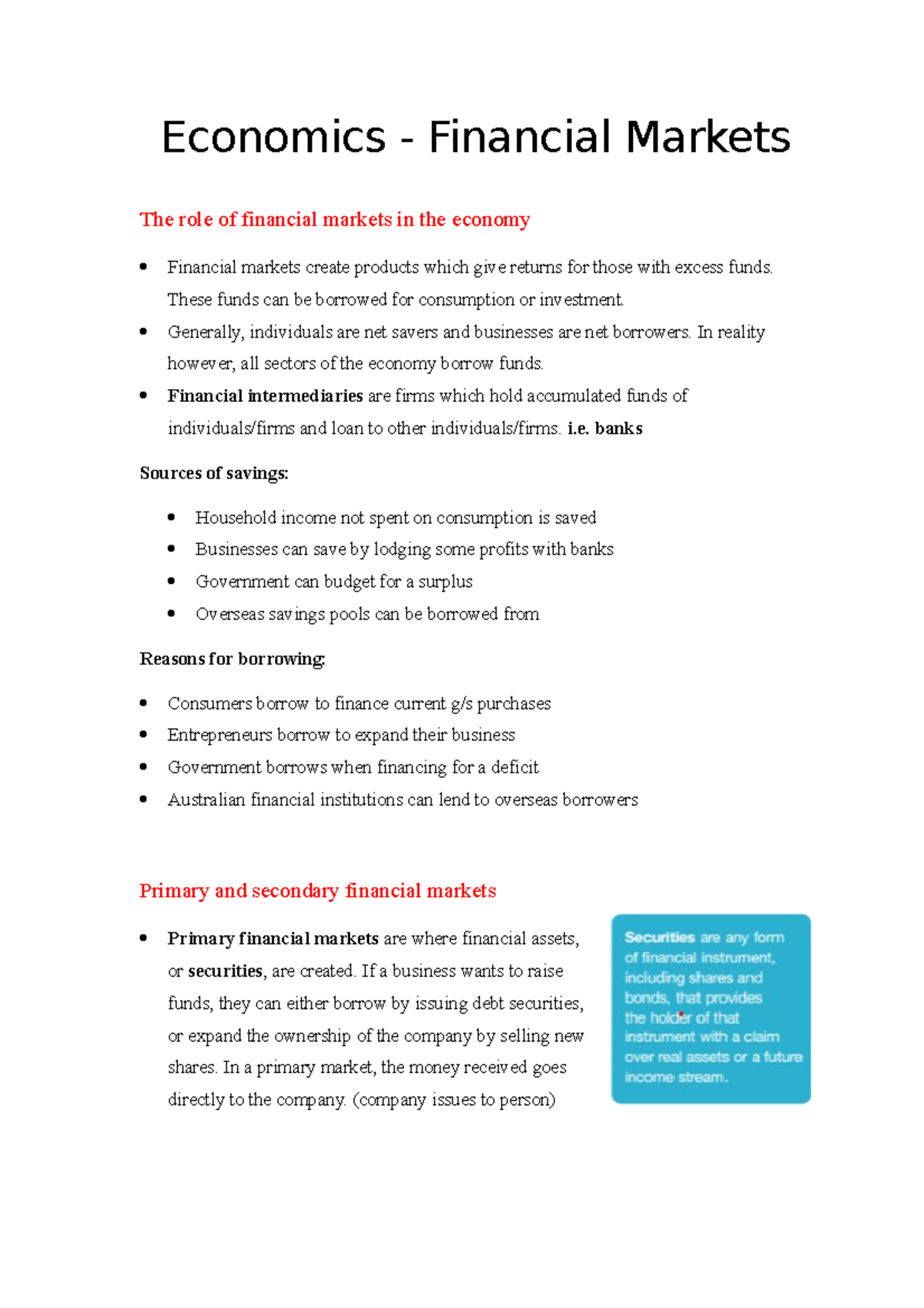 comm1110-week-2-part-1-economics-financial-markets-the-role-of