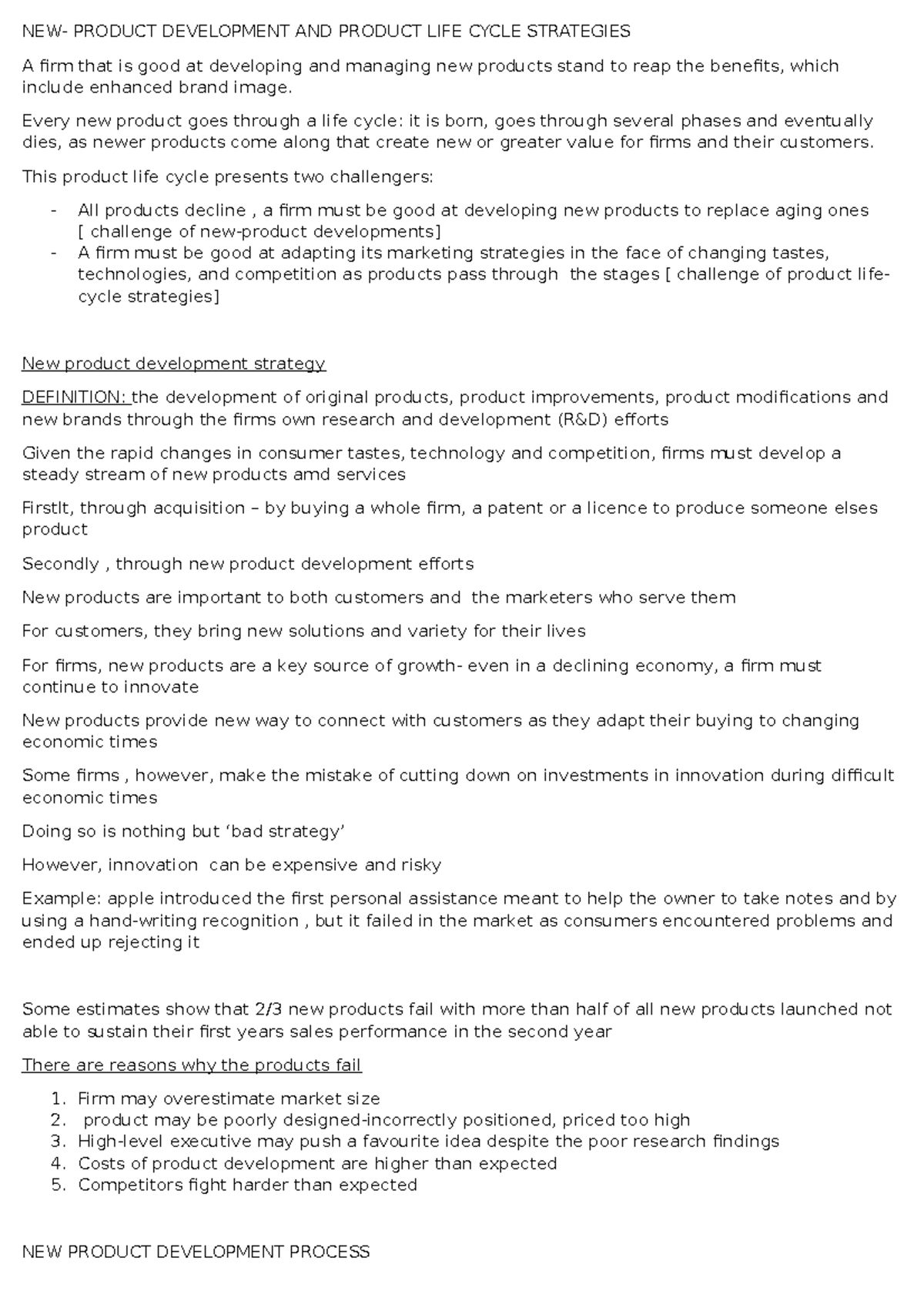 Chapter 9 - Marketing notes for section 9 of textbook. Its is a summary ...