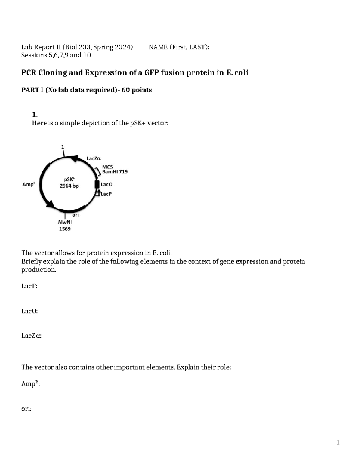 Report II-template-2024 - Tagged - Lab Report II (Biol 203, Spring 2024 ...