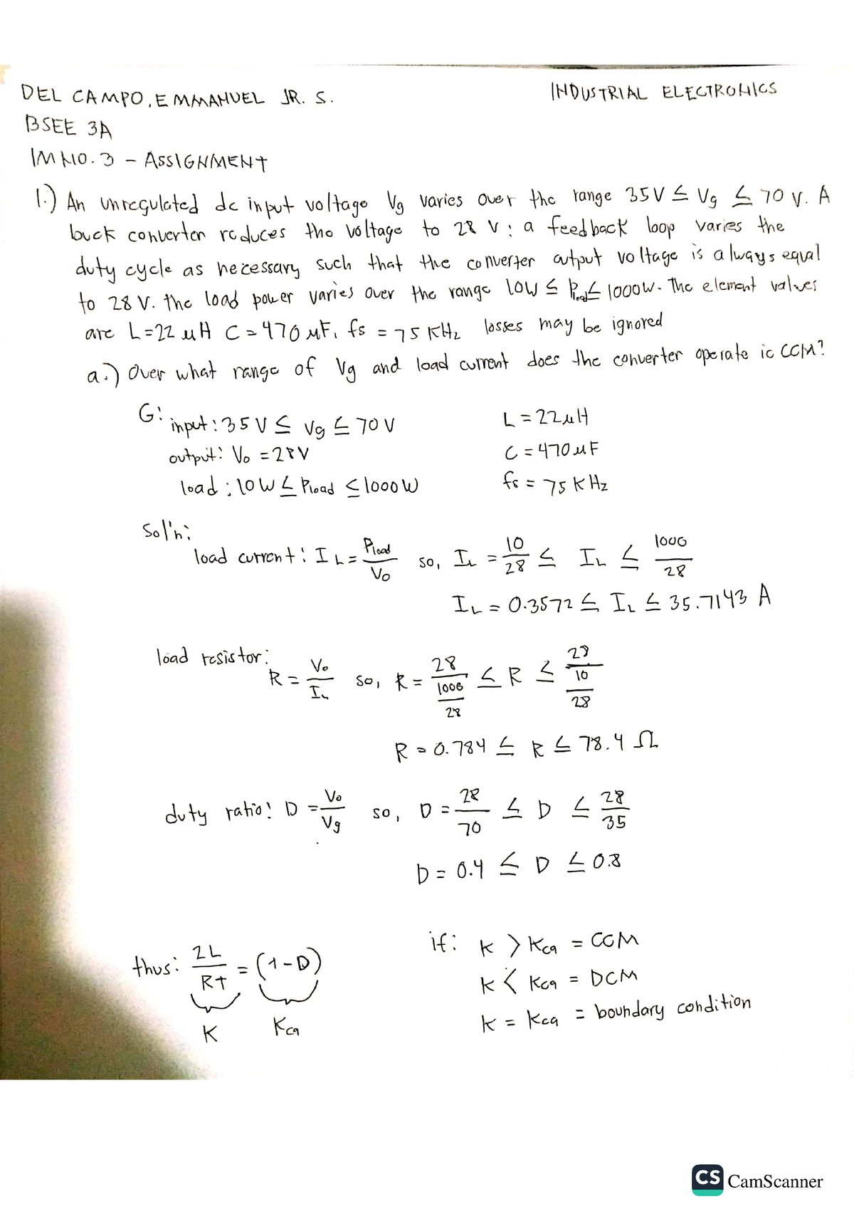 electronics engineering room assignment 2023