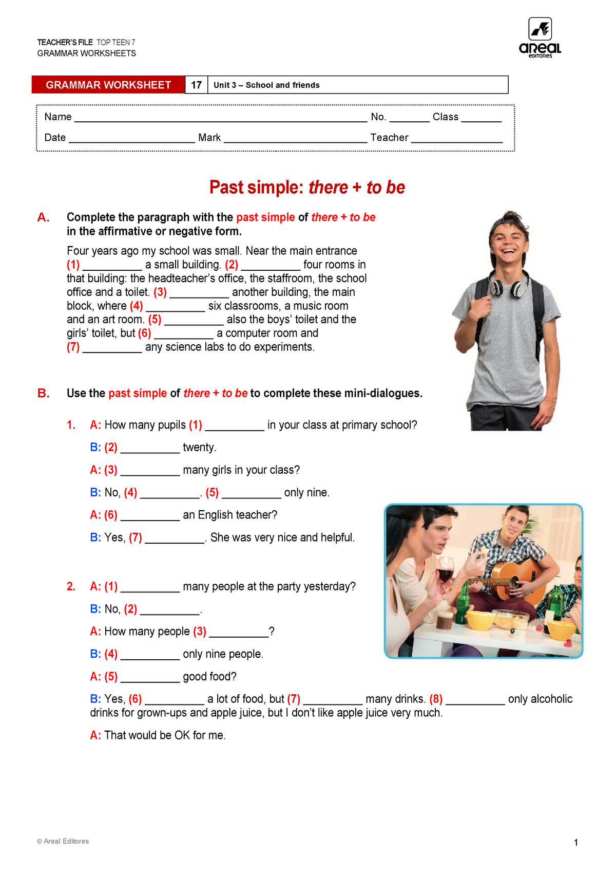 Ae tt721 grammar worksheet 17 - TEACHER’S FILE TOP TEEN 7 GRAMMAR ...