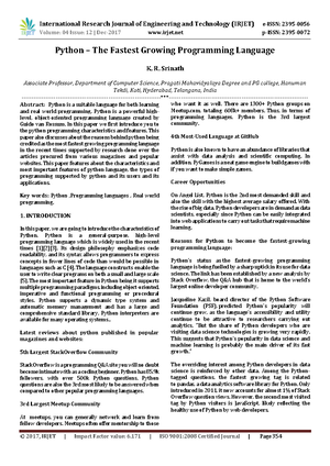 Python Notes - Python Tutorial Release 3. Guido van Rossum and the ...