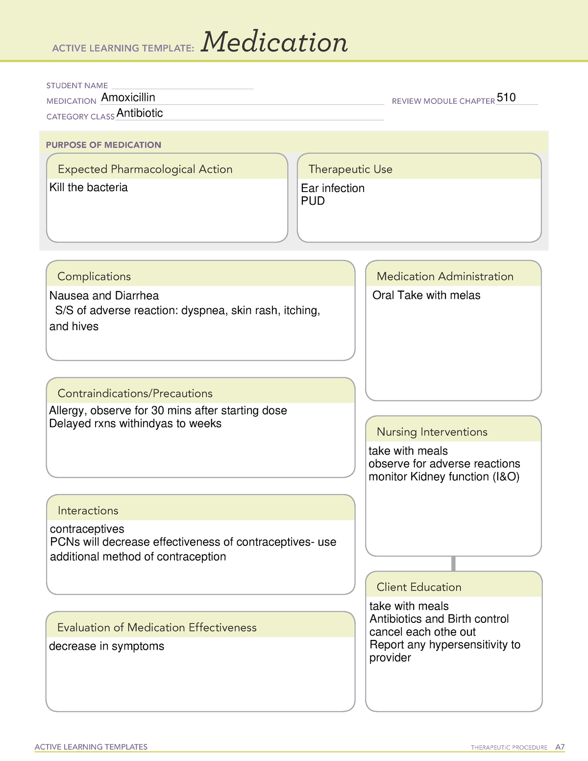 amoxicillin-template-active-learning-templates-medication-student-name-studocu