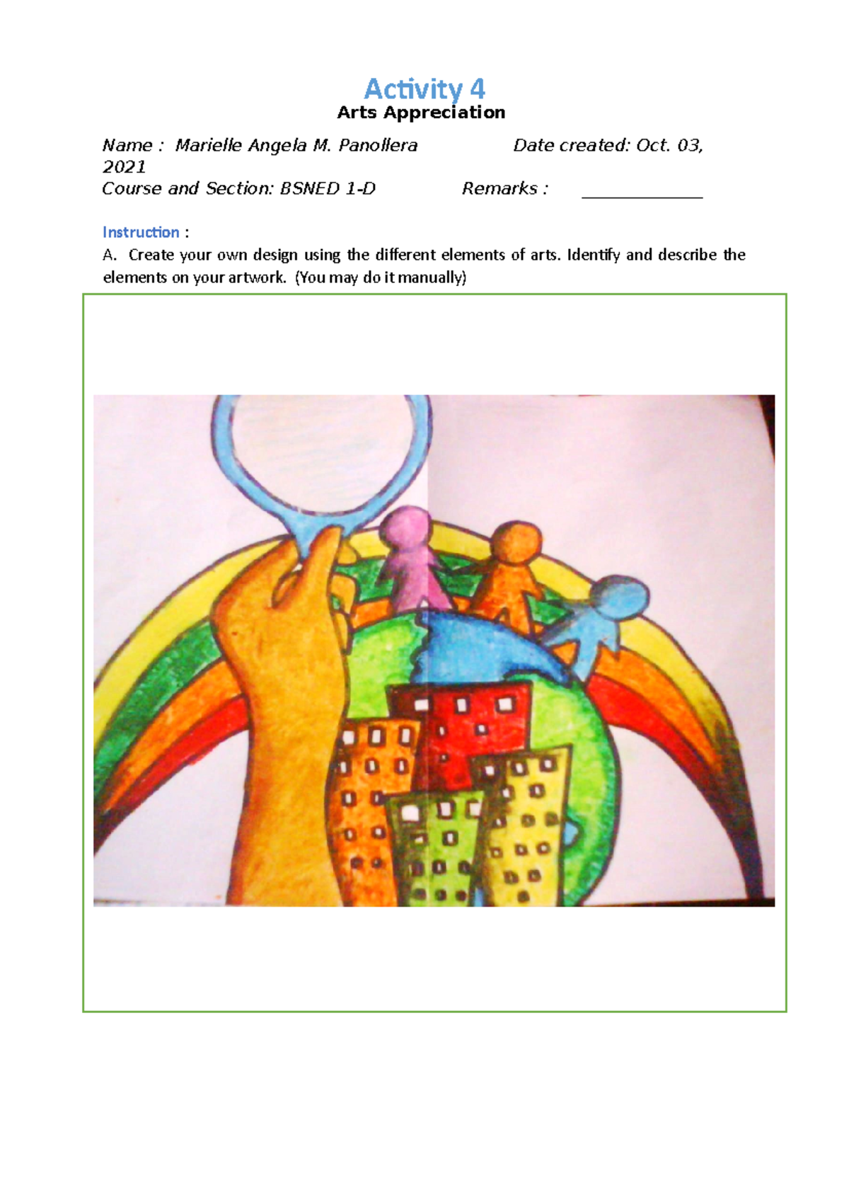 Activity 4 ART APPRECIATION Poetry Studocu