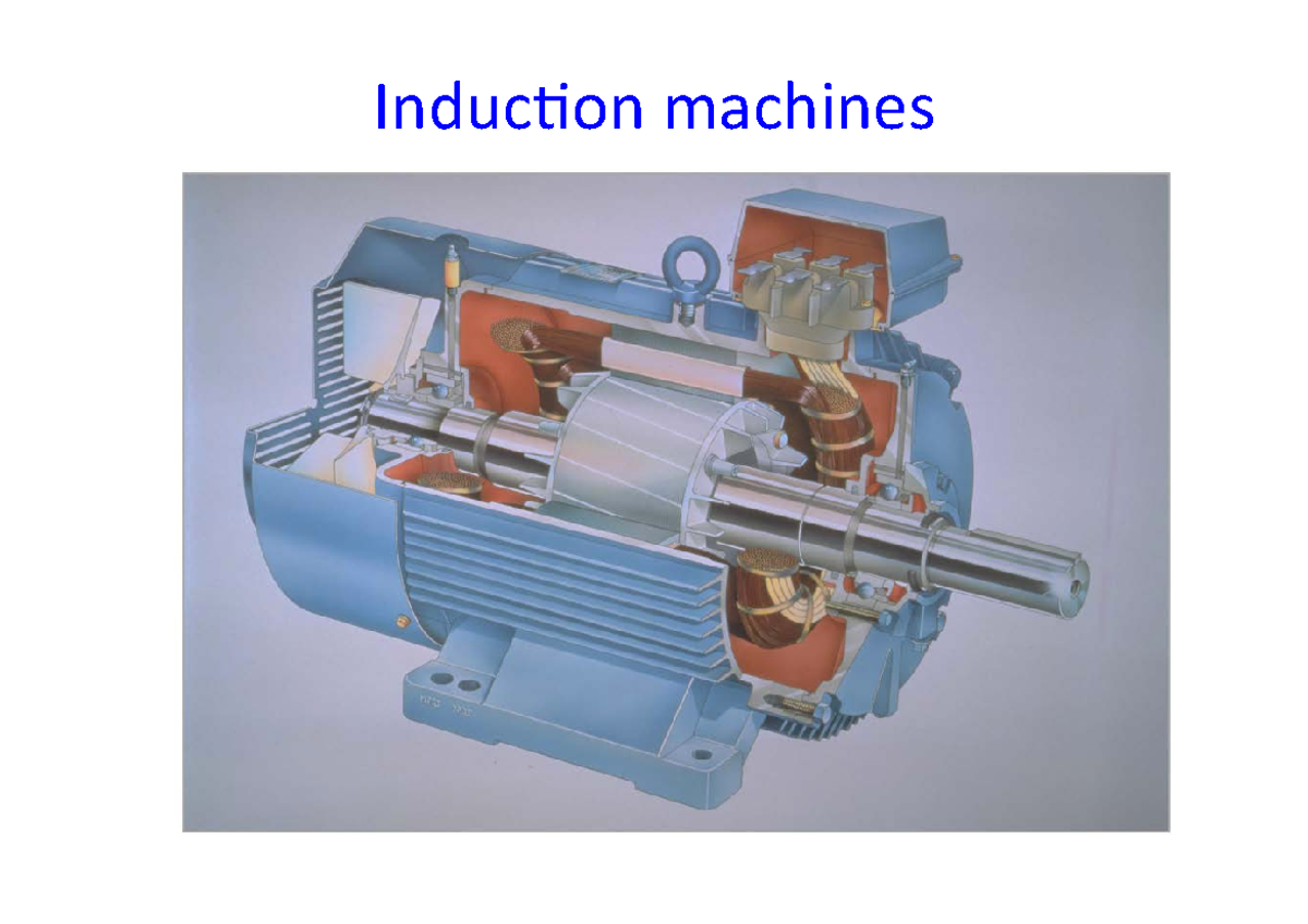 Week12 Lecture 23 Induction Machines - !