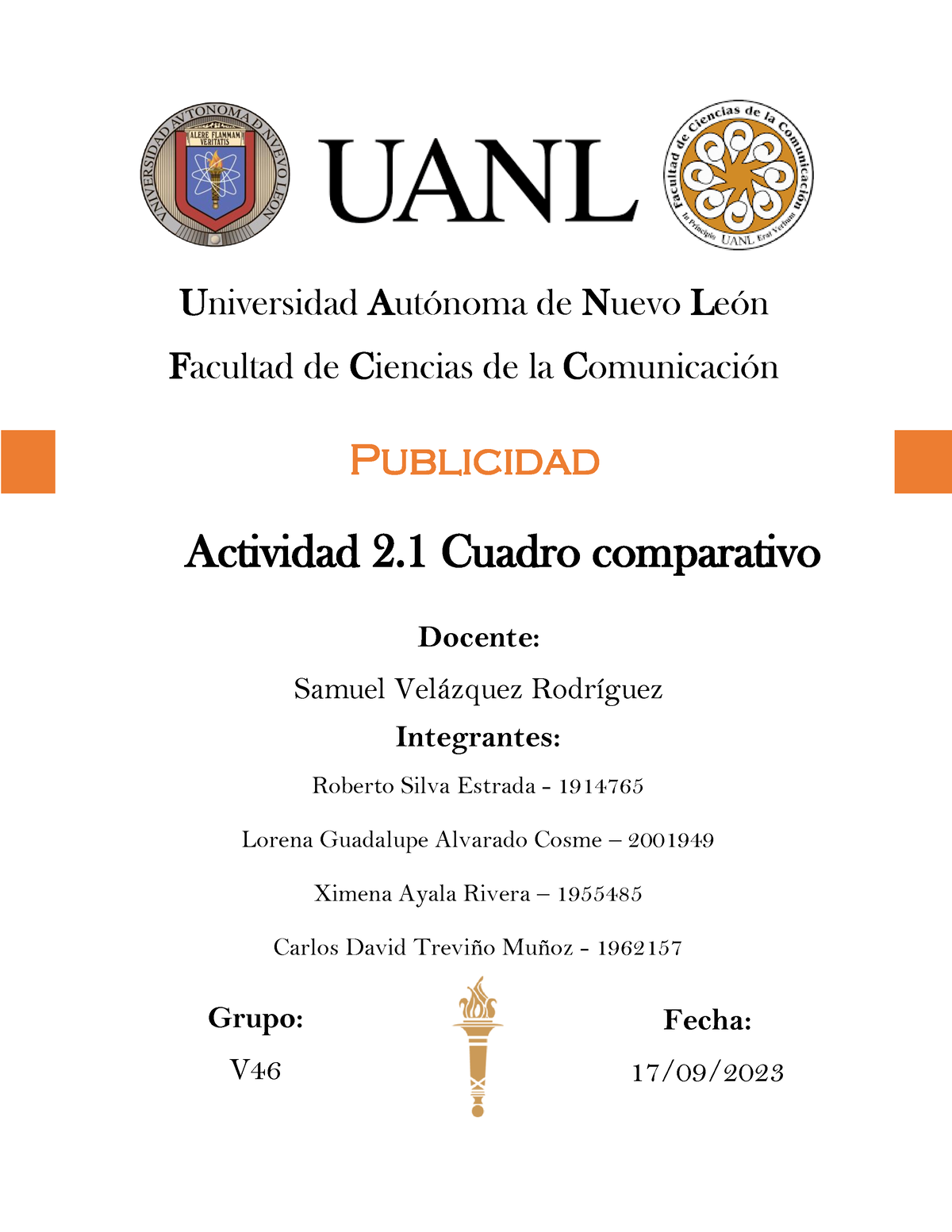 Actividad Cuadro Comparativo Universidad AutÛnoma De Nuevo LeÛn Facultad De Ciencias De La 9714