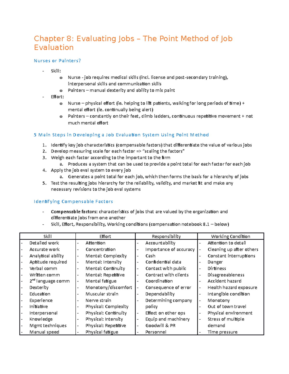 chapter-8-the-point-method-of-job-evalulation-chapter-8-evaluating