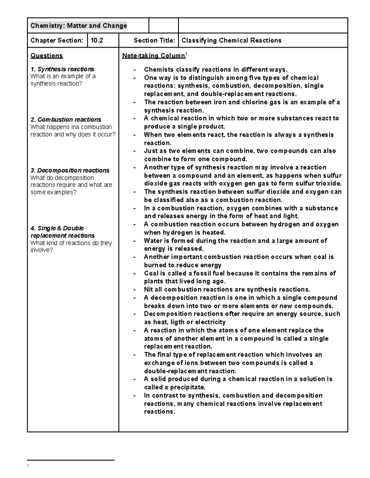 Chemistry Matter And Change Practice Problems Answers