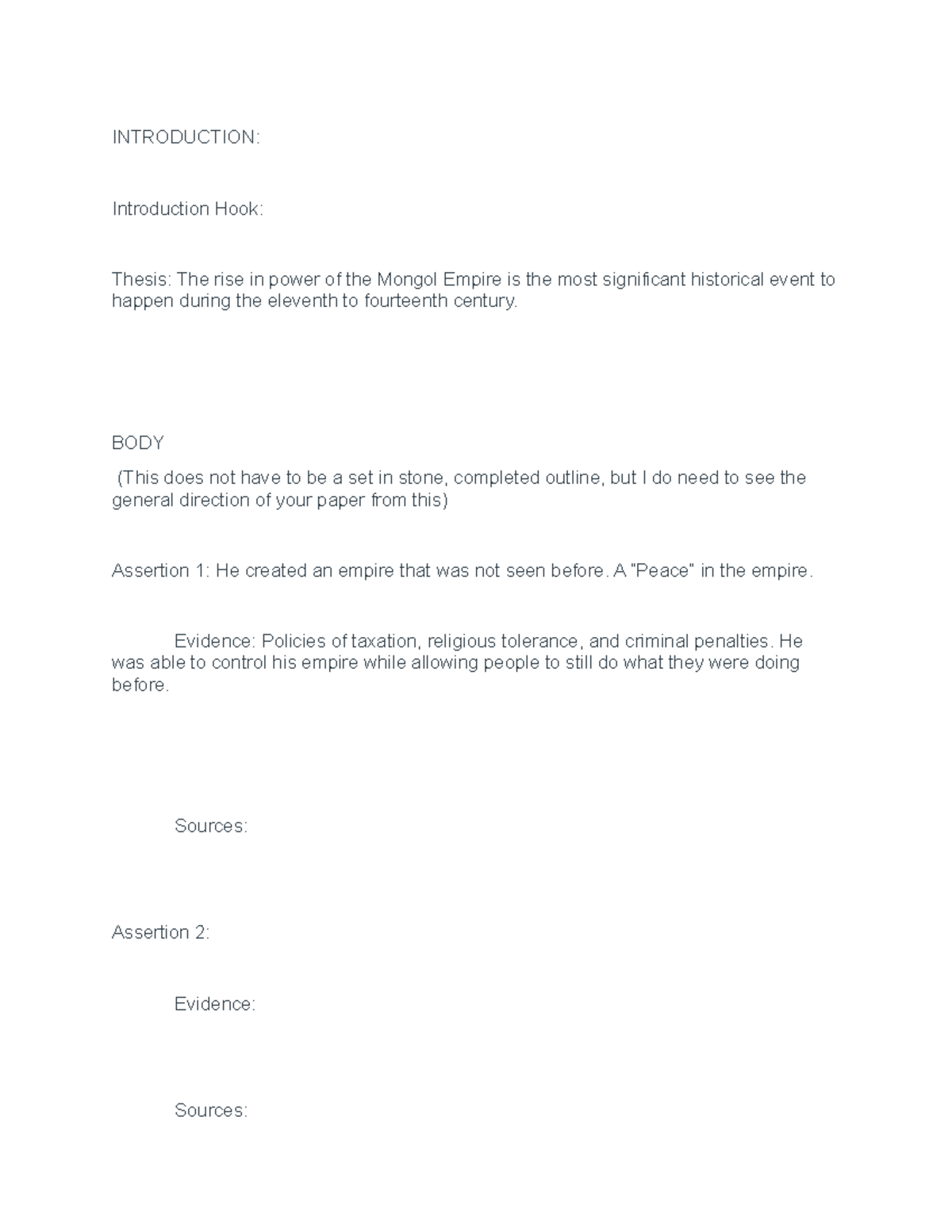 Research Paper - INTRODUCTION: Introduction Hook: Thesis: The rise in ...