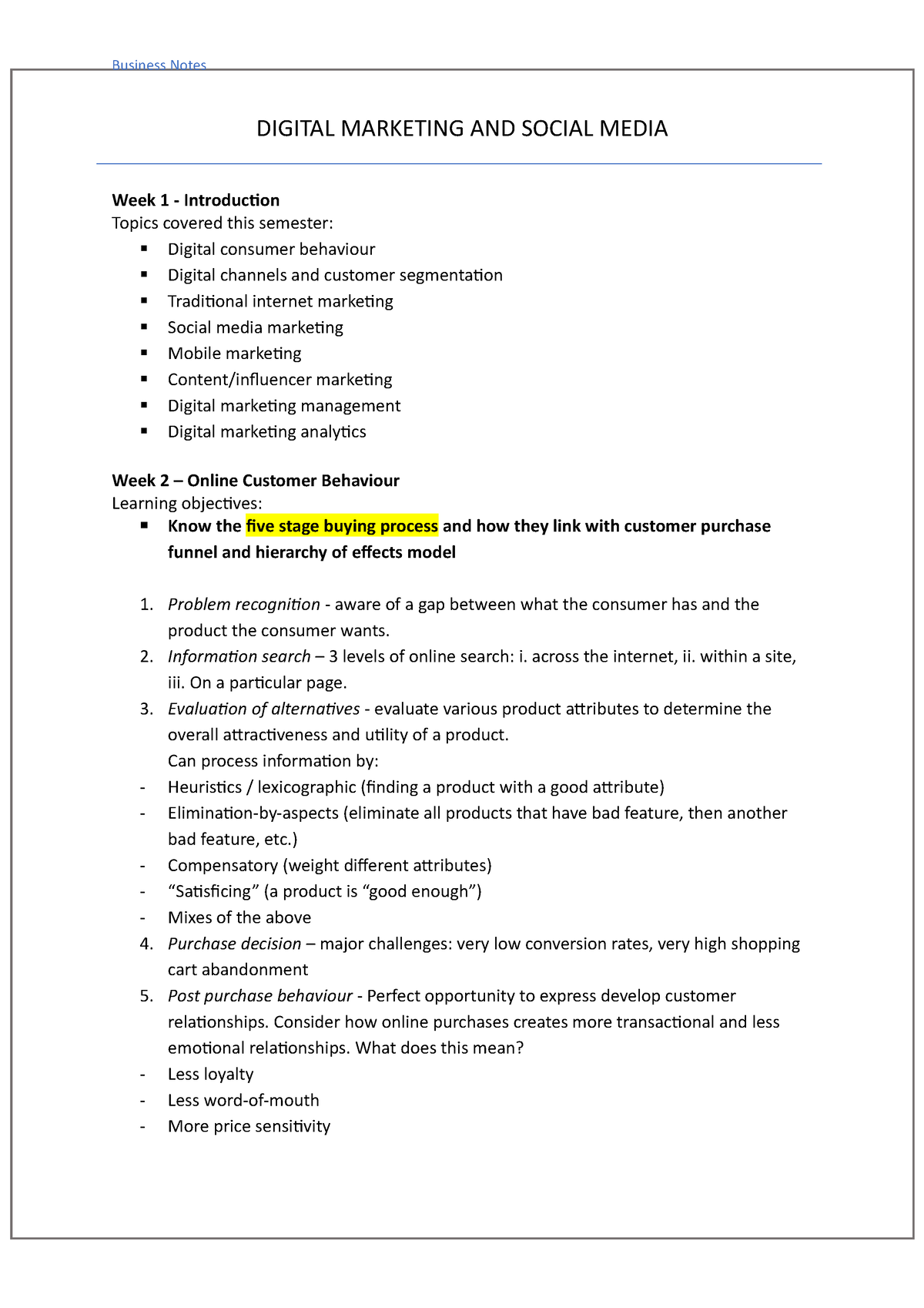 social media marketing abstract thesis